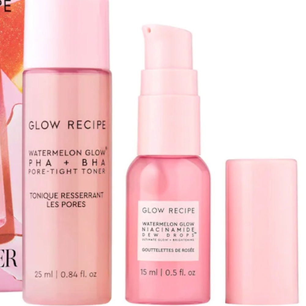 GLOW RECIPE TONER AND SERUM